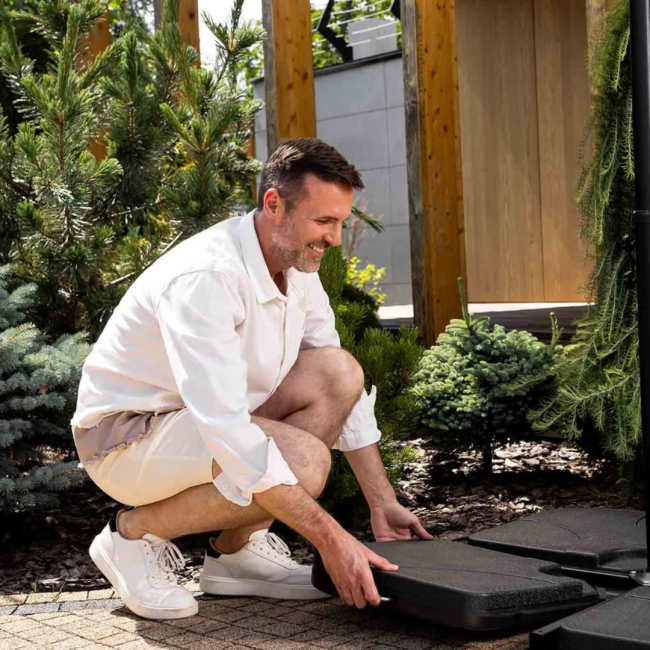 Парасолька садова Di Volio EMPOLI 300см кремова+ Основа садової парасольки