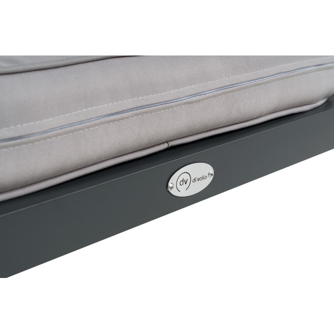 Комплект садових меблів Di Volio Brescia 2 сірий/світло-сірий