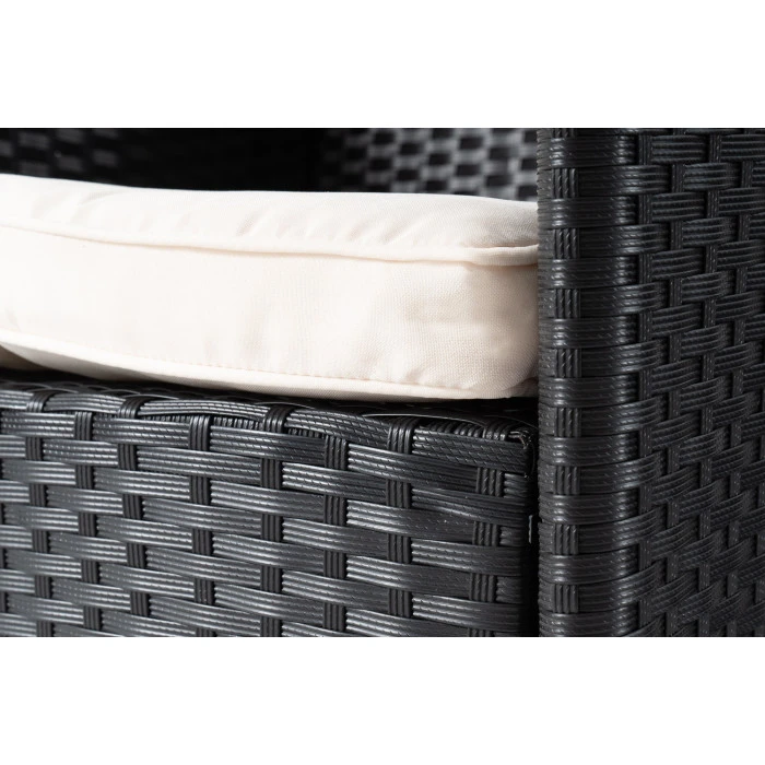 Садові меблі Di Volio VERONA 8+1 чорно-кремові