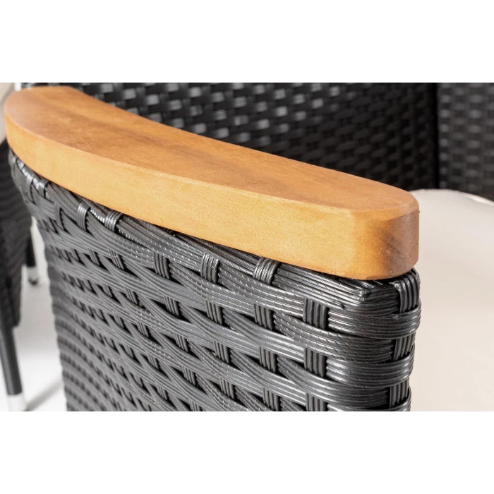 Садові меблі Di Volio VERONA 8+1 чорно-кремові