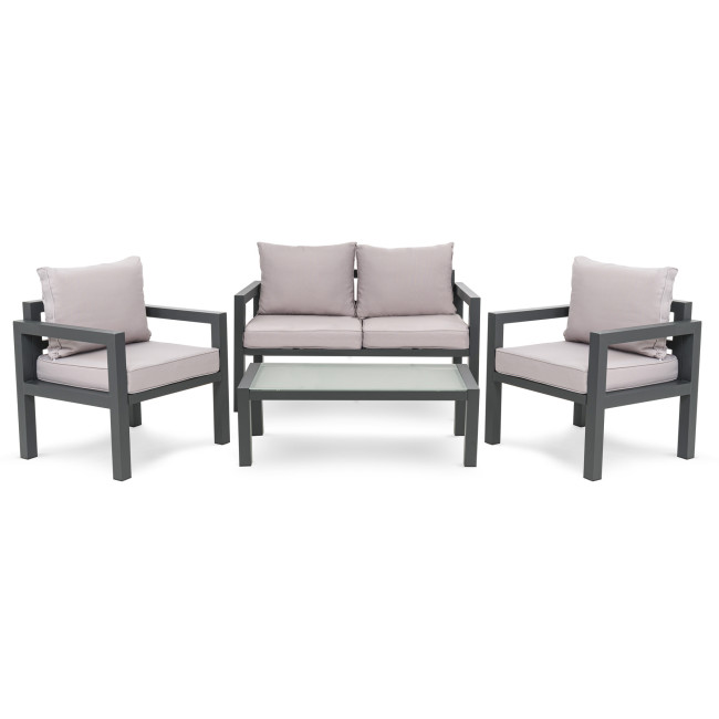 Комплект садових меблів Di Volio Brescia 2 сірий/світло-сірий