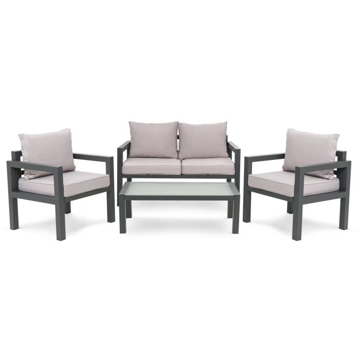 Комплект садовой мебели Di Volio Brescia 2 серый/светло-серый