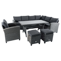 Набір садових меблів Di Volio ROSSANO сірий/графітовий