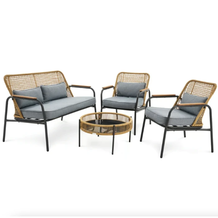 Комплект садовой мебели Di Volio Salerno бежевый/серый