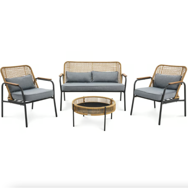 Комплект садових меблів Di Volio Salerno бежевий/сірий