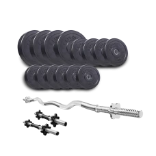 Набір Elitum Titan 46кг зі штангою та гантелями