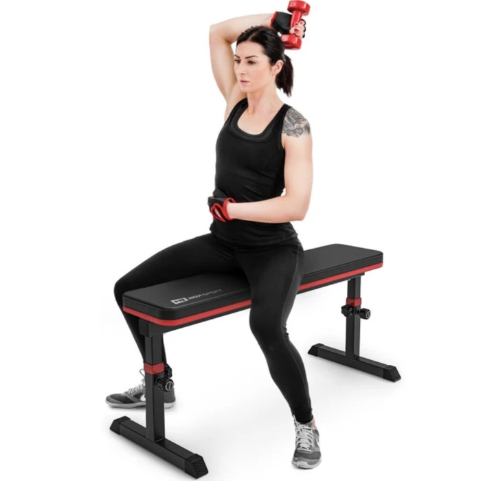 Скамейка тренировочная Hop-Sport HS-1025 Pro для жима горизонтальная регулируемая