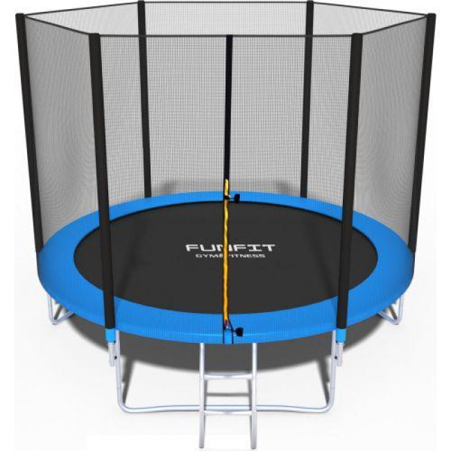 Батут Funfit 8ft (252см) синий с наружной сеткой