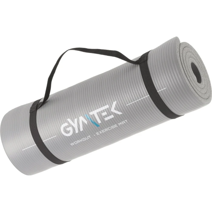 Килимок (мат) для фітнесу та йоги Gymtek NBR 1,5см сірий