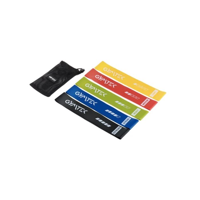 Набір резинок для фітнесу Gymtek 0,5-30кг 5 штук