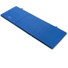 Мат гімнастичний Gymtek твердий 5см з липучкою синій