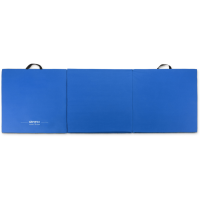 Мат гімнастичний Gymtek твердий 5см з липучкою синій