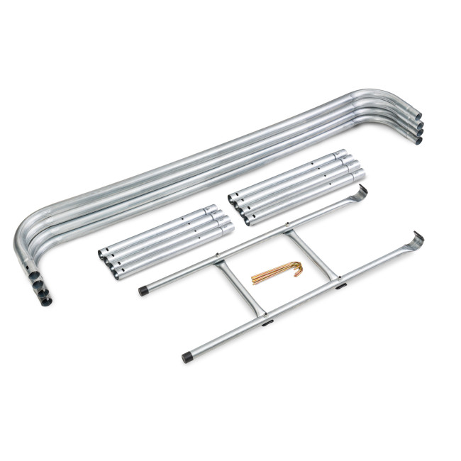 Батут Hop-Sport 10ft (305см) чорно-синій з внутрішньою сіткою (4 ноги)