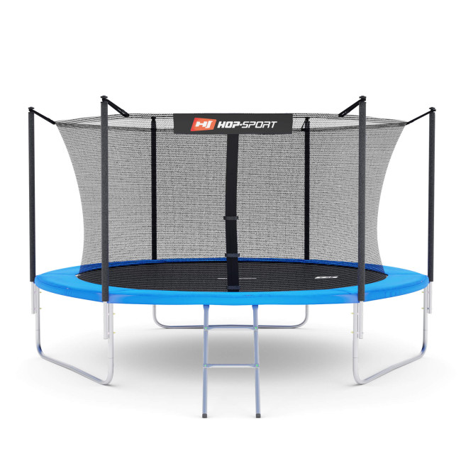 Батут Hop-Sport 10ft (305см) синій з внутрішньою сіткою