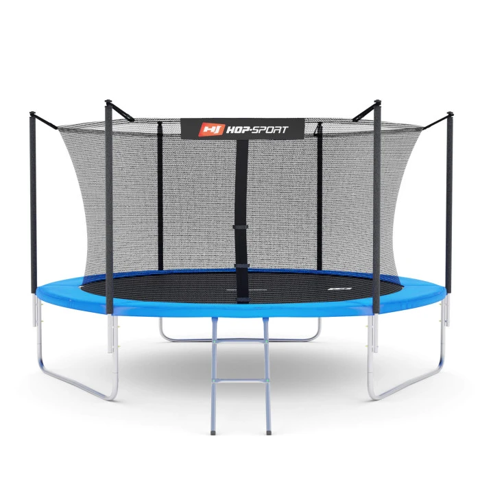 Батут Hop-Sport 10ft (305см) синій з внутрішньою сіткою