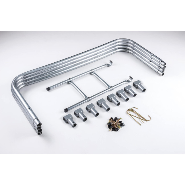 Батут Hop-Sport 14ft (427см) синий с наружной сеткой