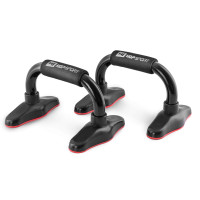 Упори для віджимань металеві HS-M020PU чорно-червоні