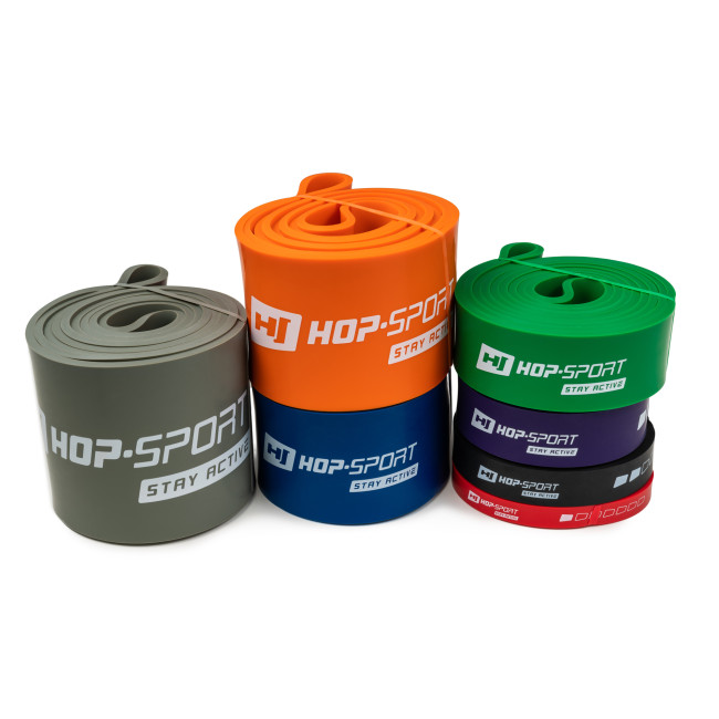 Резинка для фитнеса Hop-Sport 55-137кг HS-L101RR серая