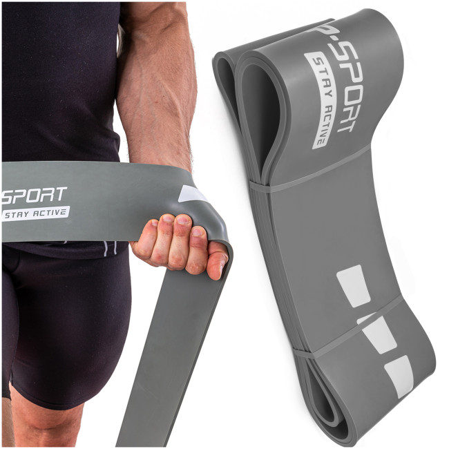 Резинка для фитнеса Hop-Sport 55-137кг HS-L101RR серая