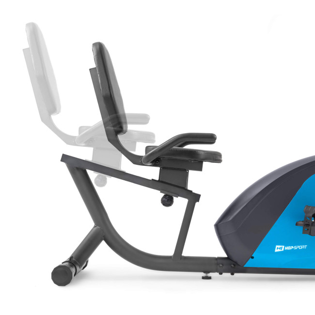 Горизонтальный велотренажер Hop-Sport HS-035L Solo синий