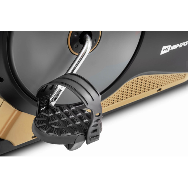 Горизонтальный велотренажер HS-040L Root черно-золотистый - model 2020