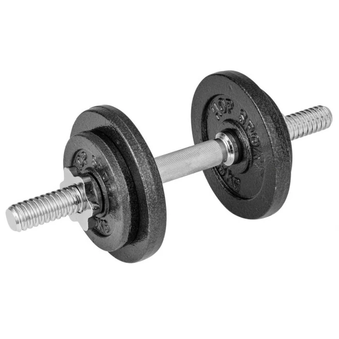 Гантеля металлическая Hop-Sport New 10кг с перчатками