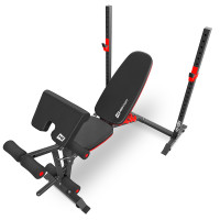 Набір Hop-Sport Premium 135кг з лавою HS-1095, штангами та гантелями