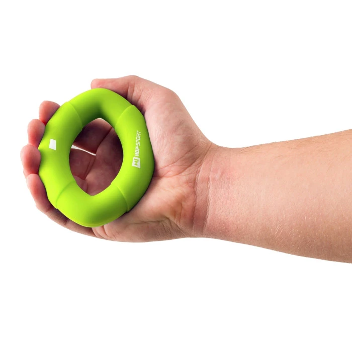 Еспандер силіконовий овальний 13,6кг Hop-Sport HS-S013OG зелений