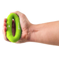 Еспандер силіконовий овальний 13,6кг Hop-Sport HS-S013OG зелений