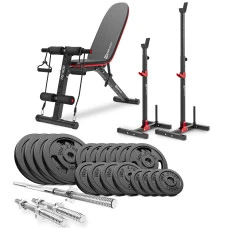 Набор STRONG 99кг со скамейкой HS-1030 и стойками 1005L