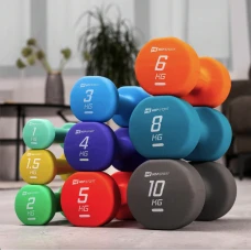 Гантели для фитнеса неопреновые круглые Hop-Sport HS-V015DR 2x1,5 кг желтый.