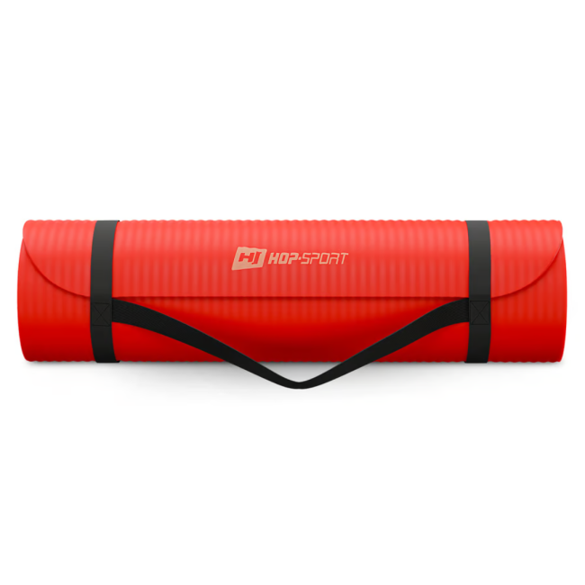 Коврик для йоги Hop-Sport HS-NB010GM NBR 1см яскраво-червоний