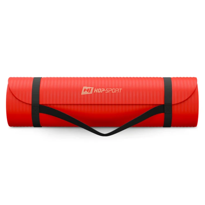 Коврик для йоги Hop-Sport HS-NB010GM NBR 1см яскраво-червоний