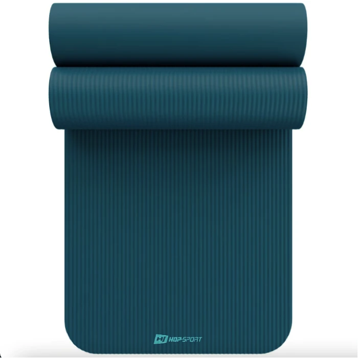Коврик для йоги Hop-Sport HS-NB015GM NBR 1,5см темний морський