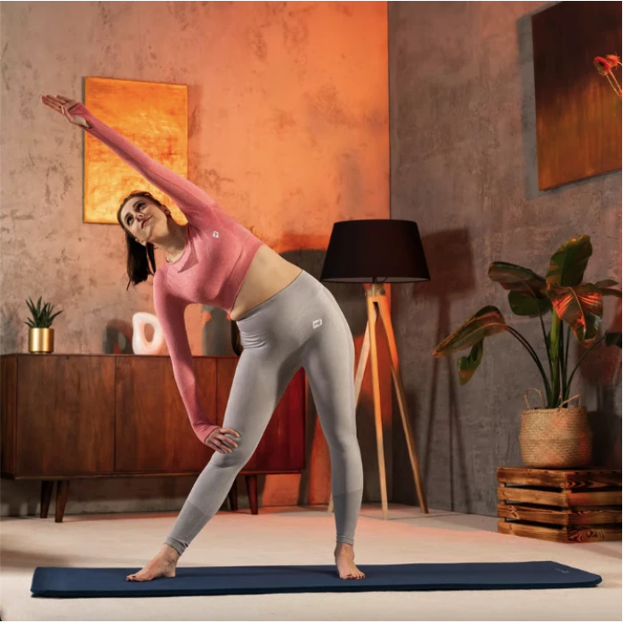 Коврик для йоги Hop-Sport HS-NB015GM NBR 1,5см темний морський