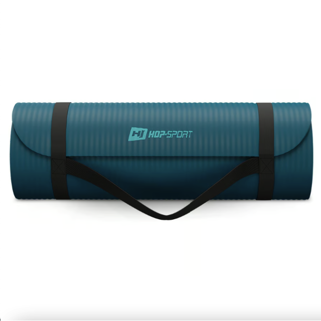 Коврик для йоги Hop-Sport HS-NB015GM NBR 1,5см темный морской