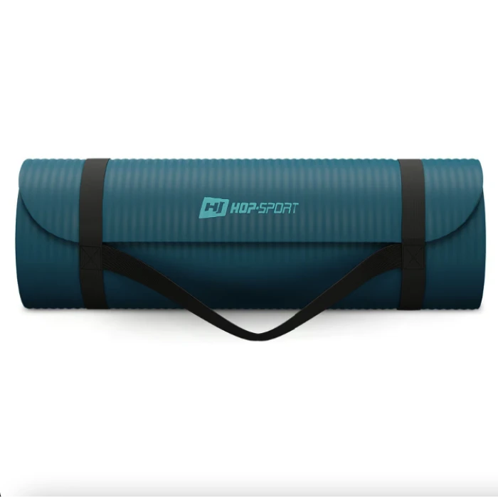 Коврик для йоги Hop-Sport HS-NB015GM NBR 1,5см темний морський