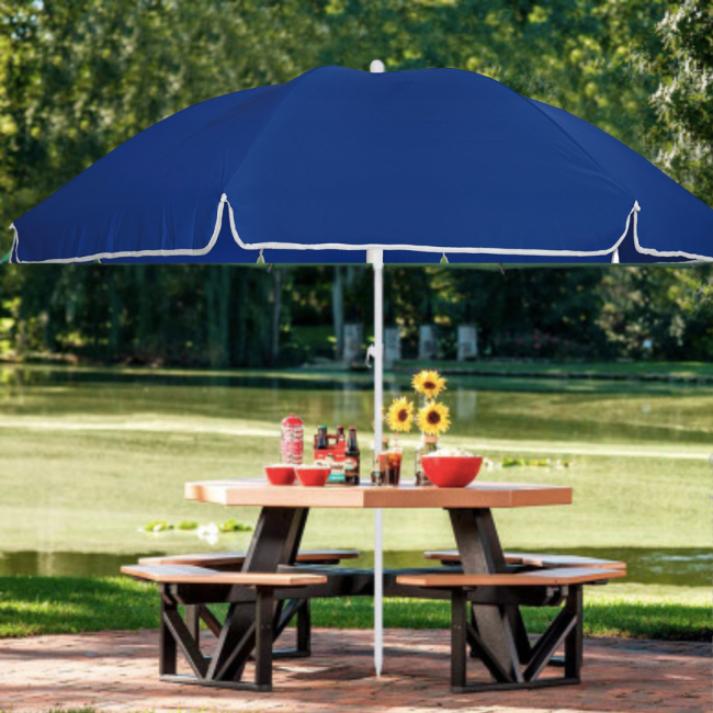 Парасолька садова Jumi Garden 240см синій