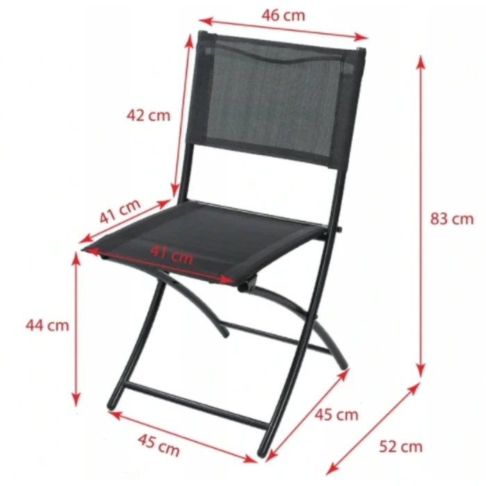 Комплект садових меблів Jumi KISS напівкруглий стіл та 2 стільці