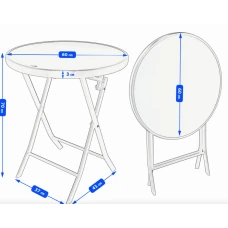 Комплект садових меблів Jumi Linda стіл та 2 стільці