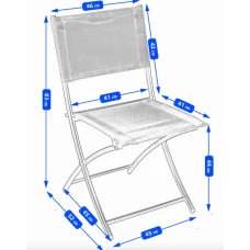 Комплект садових меблів Jumi Linda стіл та 2 стільці