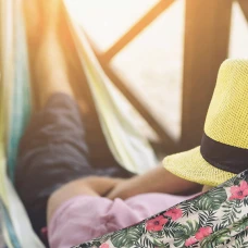 Гамак Jumi Garden тканинний з чохлом тропік