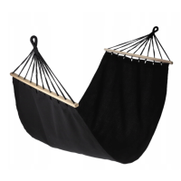 Гамак Jumi Garden тканевый с черной планкой.
