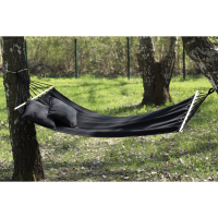 Гамак Jumi Garden тканевый с черной планкой.