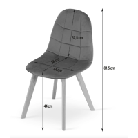 Крісло Leobert Bora оксамитове чорний
