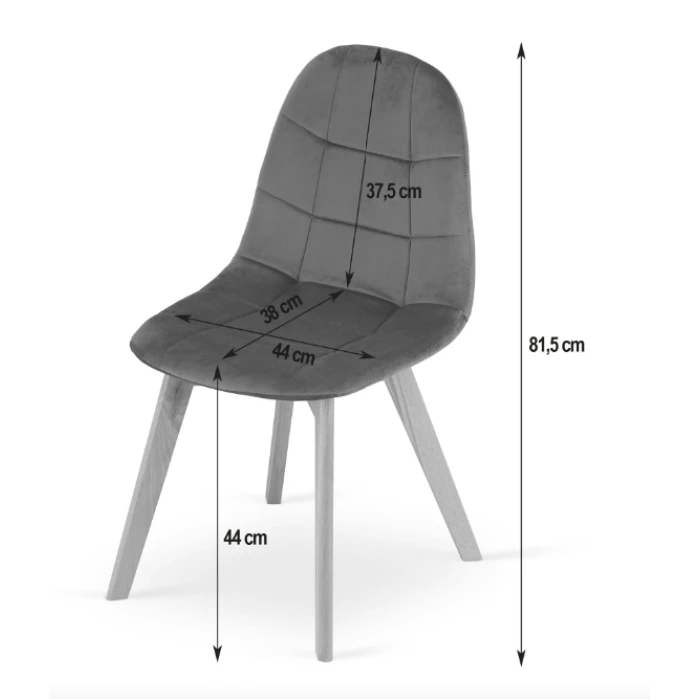 Крісло Leobert Bora оксамитове чорний