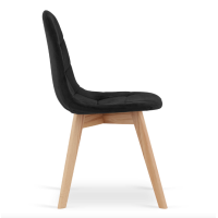 Крісло Leobert Bora оксамитове чорний