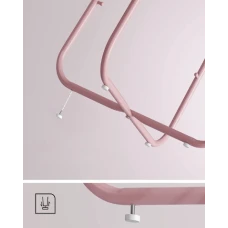 Журнальний столик Leobert Sharp з кошиком рожевий