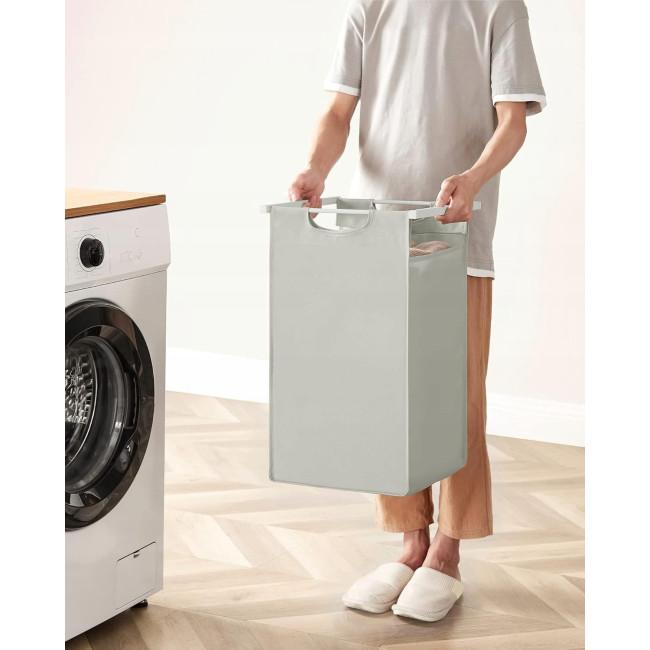 Корзина для белья Leobert Chariot с тремя отделениями 3 x 38л белая