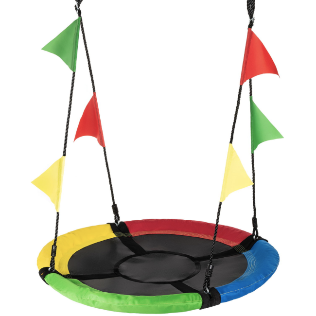 Садовая качель - гнездо Outtec XXL с флажками мультиколор